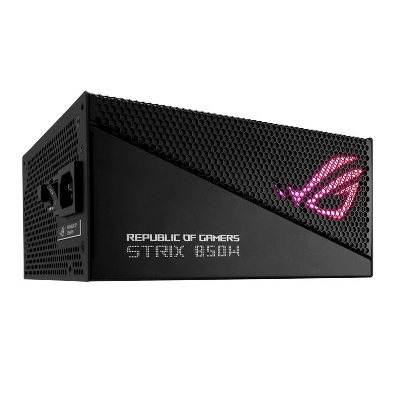 Fonte Asus ROG STRIX Aura Edition, 850W, RGB, Full Modular, 80 Plus Gold, Preto, ROG-STRIX-850G-AURA-GAMING