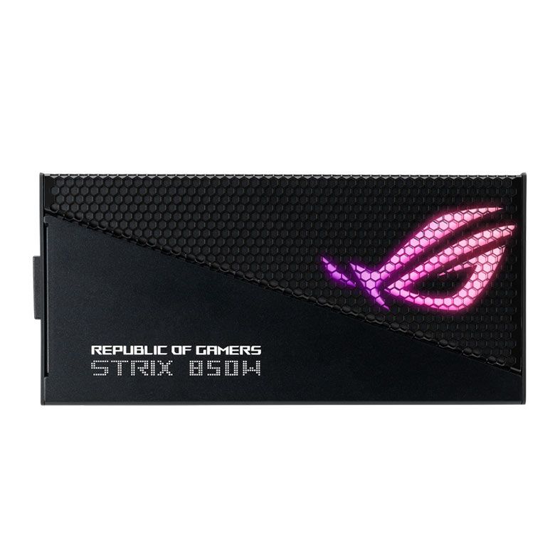 Fonte Asus ROG STRIX Aura Edition, 850W, RGB, Full Modular, 80 Plus Gold, Preto, ROG-STRIX-850G-AURA-GAMING