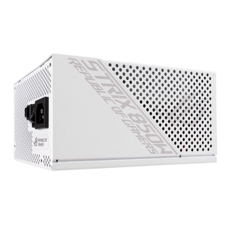 Fonte Asus ROG STRIX, 850W, Full Modular, 80 Plus Gold, Branca, ROG-STRIX-850W-WHITE