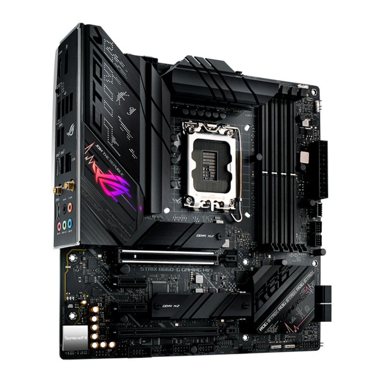 Placa Mae Asus ROG Strix B660-G Gaming WIFI, DDR5, Socket LGA1700, M-ATX, Chipset Intel B660, ROG STRIX B660-G GAMING WIFI