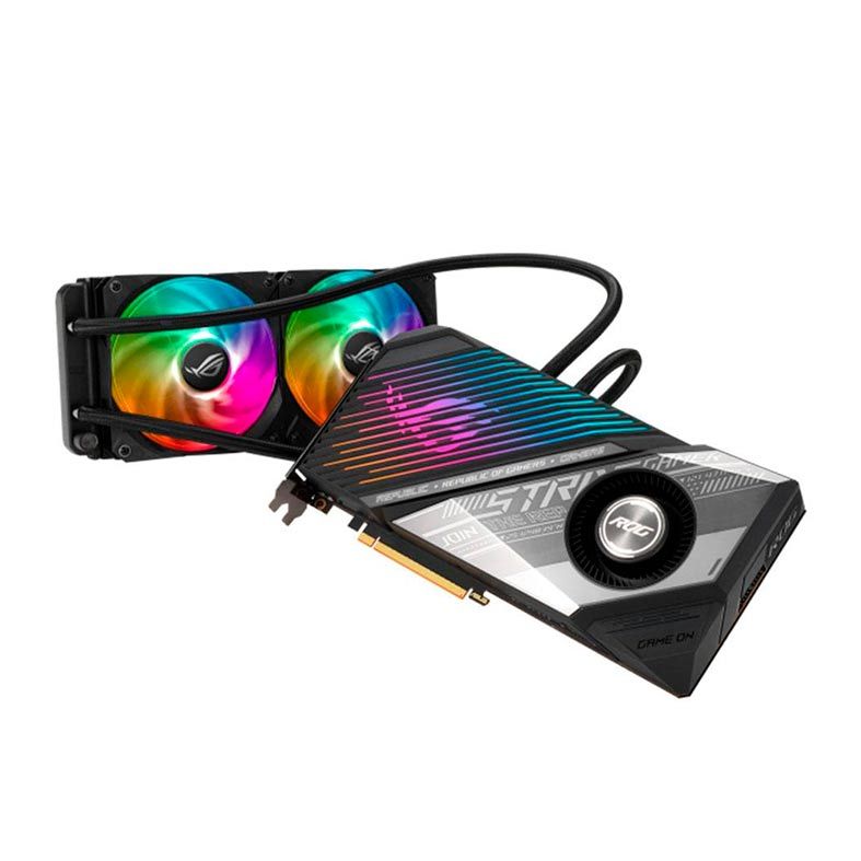 Placa de Video Asus Radeon RX 6800 XT 16GB GDDR6 OC ROG Strix LC 2‎56-bit, ROG-STRIX-LC-RX6800XT-O16G-GAMING