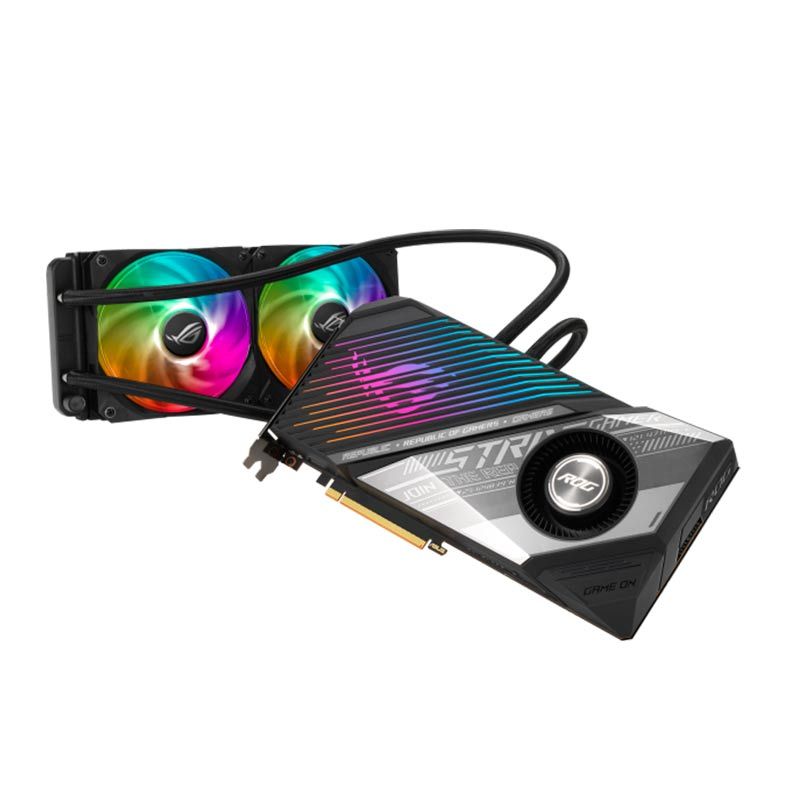 Placa de Video Asus Radeon RX 6900 XT 16GB GDDR6 OC ROG Strix LC 2‎56-bit, ROG-STRIX-LC-RX6900XT-O16G-GAMING
