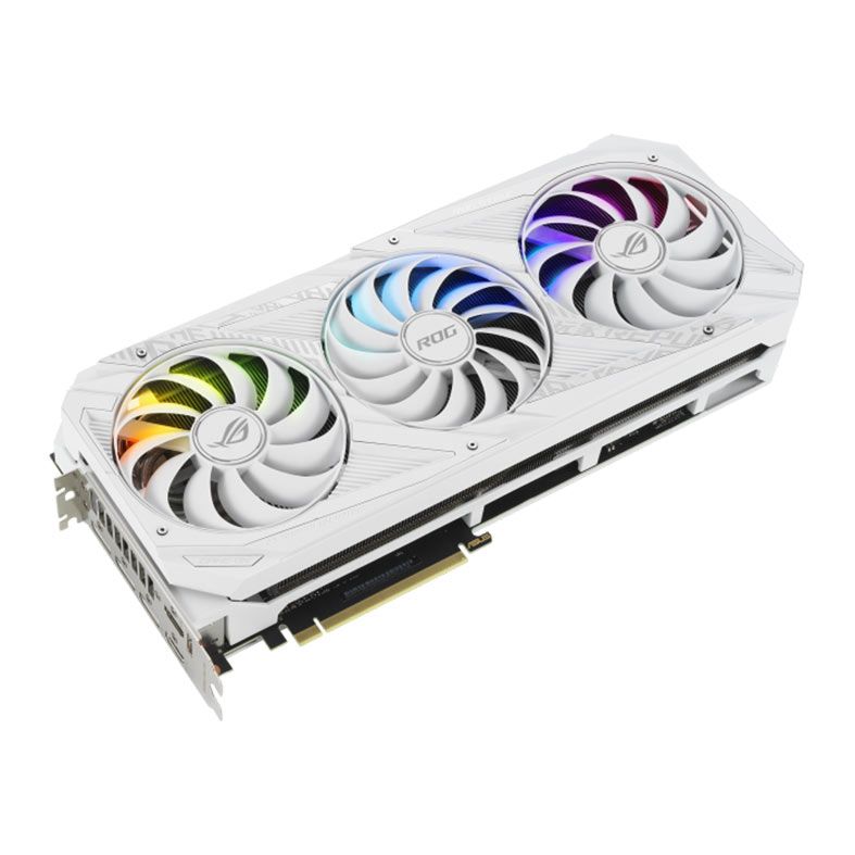 Placa de Video Asus GeForce RTX 3080 ROG Strix White Edition OC, LHR, 10GB, GDDR6X, 320-bit, ROG-STRIX-RTX3080-O10G-WHITE-V2