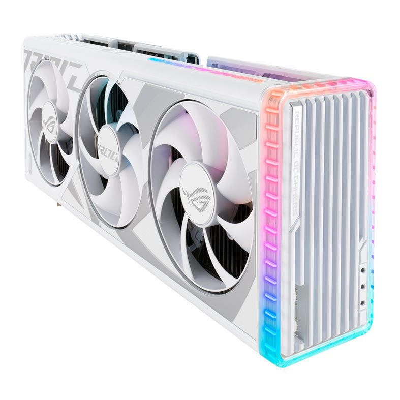 Placa de Video Asus GeForce RTX 4090 ROG Strix White, ARGB, 24GB, GDDR6X, 384-bit, ROG-STRIX-RTX4090-24G-WHITE