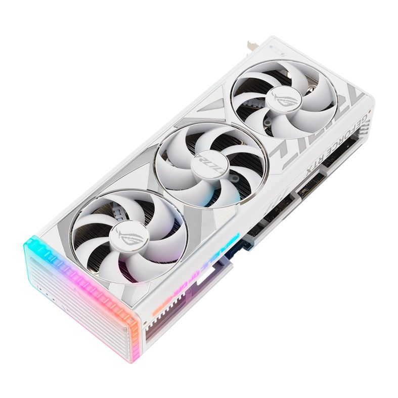 Placa de Video Asus GeForce RTX 4090 ROG Strix White, ARGB, 24GB, GDDR6X, 384-bit, ROG-STRIX-RTX4090-24G-WHITE