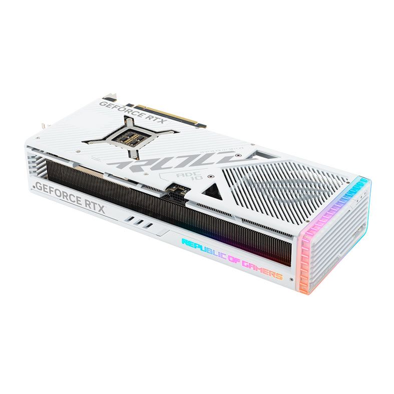 Placa de Video Asus GeForce RTX 4090 ROG Strix White, ARGB, 24GB, GDDR6X, 384-bit, ROG-STRIX-RTX4090-24G-WHITE