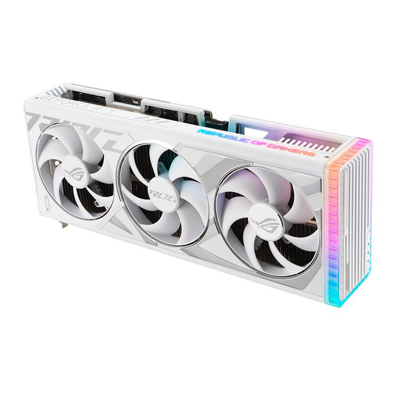 Placa de Video Asus GeForce RTX 4090 ROG Strix White, ARGB, 24GB, GDDR6X, 384-bit, ROG-STRIX-RTX4090-24G-WHITE