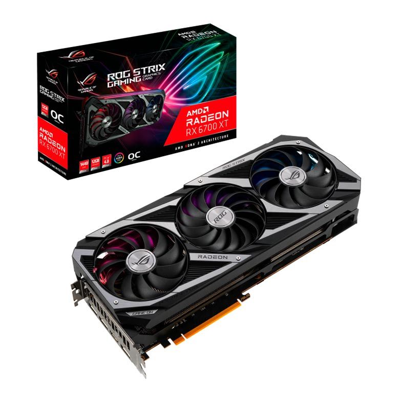 Placa de Video Asus Radeon RX 6700 XT 12GB GDDR6 ROG Strix OC 192-bit, ROG-STRIX-RX6700XT-O12G-GAMING