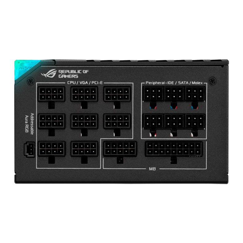 Fonte Asus ROG THOR 1000W Platinum II, RGB, Full Modular, 80 Plus Platinum, ROG-THOR-1000P2-GAMING