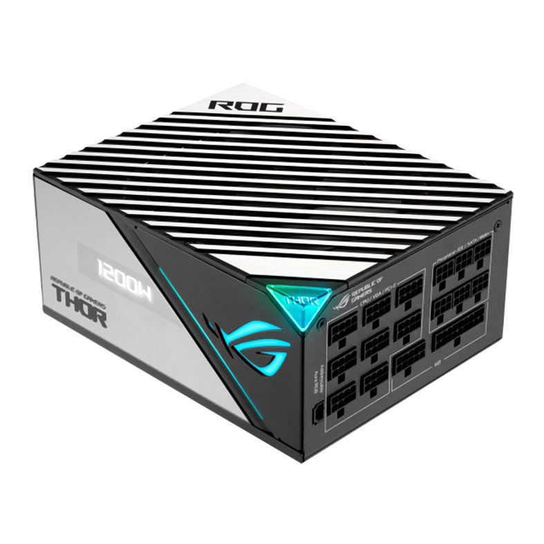 Fonte Asus ROG THOR 1200W Platinum II, RGB, Full Modular, 80 Plus Platinum, ROG-THOR-1200P2-GAMING