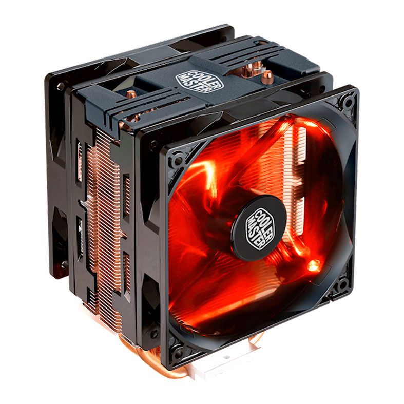 Cooler Para Processador Cooler Master Hyper 212 Turbo LED Vermelho, RR-212TK-16PR-R1