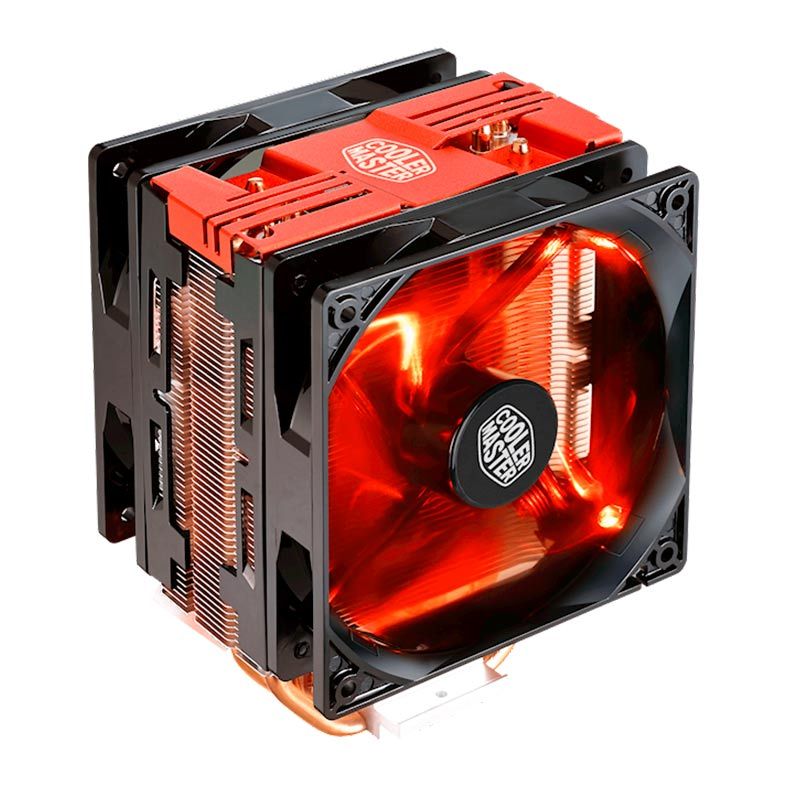Cooler Para Processador Cooler Master Hyper 212 Turbo LED Vermelho, RR-212TR-16PR-R1