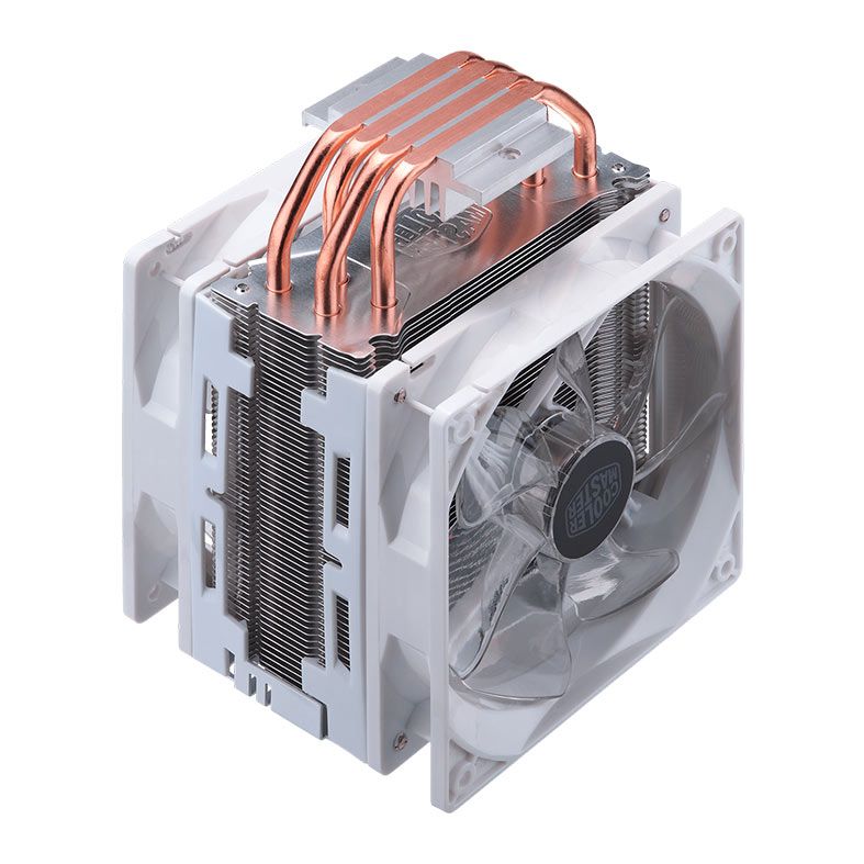 Cooler Para Processador Cooler Master Hyper 212 Led Turbo White Edition, 120mm, RR-212TW-16PW-R1