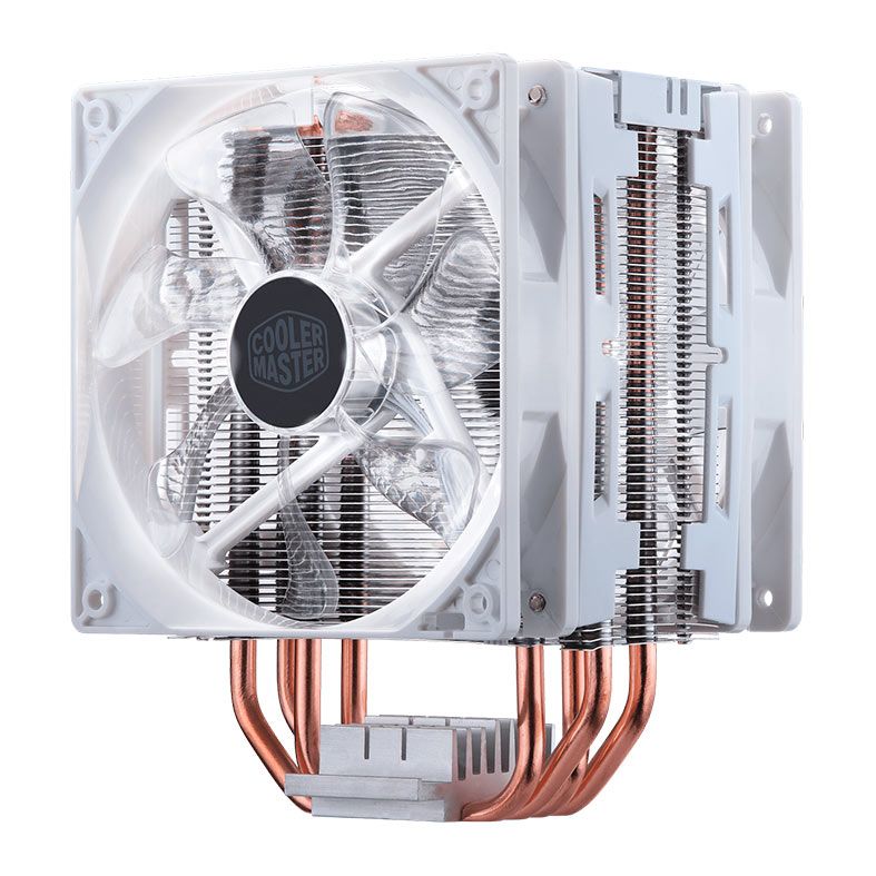 Cooler Para Processador Cooler Master Hyper 212 Led Turbo White Edition, 120mm, RR-212TW-16PW-R1