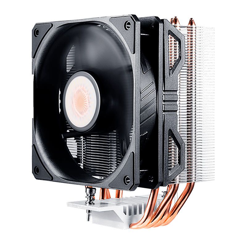Cooler Para Processador Cooler Master Hyper 212 EVO V2, 120mm, Preto e Prata, RR-2V2E-18PK-R1