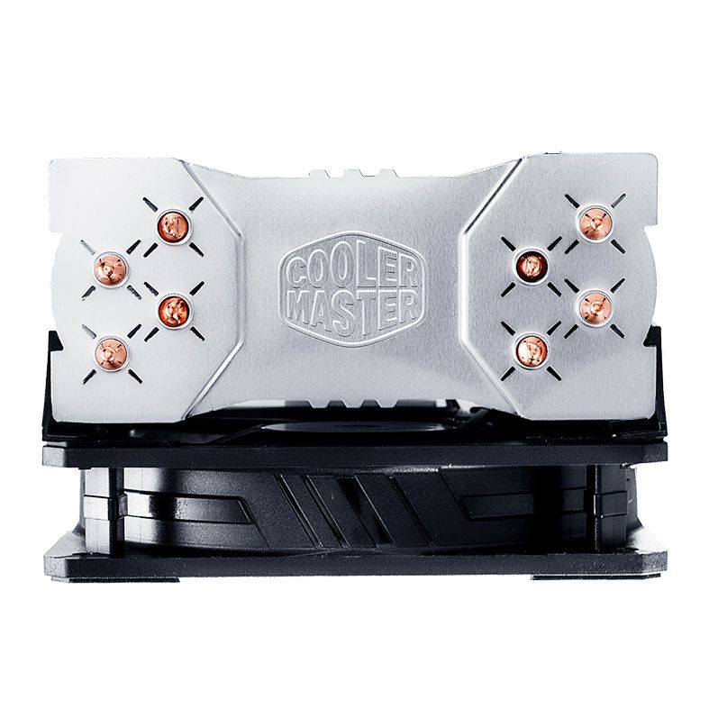 Cooler Para Processador Cooler Master Hyper 212 EVO V2, 120mm, Preto e Prata, RR-2V2E-18PK-R1