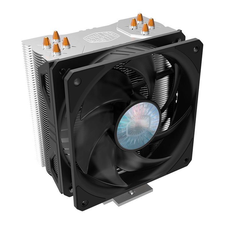 Cooler Para Processador Cooler Master Hyper 212 EVO V2, 120mm, Preto e Prata, RR-2V2E-18PK-R2