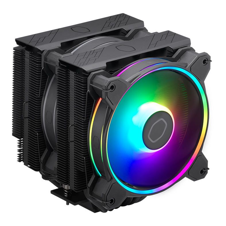 Cooler Para Processador Cooler Master Hyper 622 Halo Black, RGB, 120mm, Preto, RR-D6BB-20PA-R1