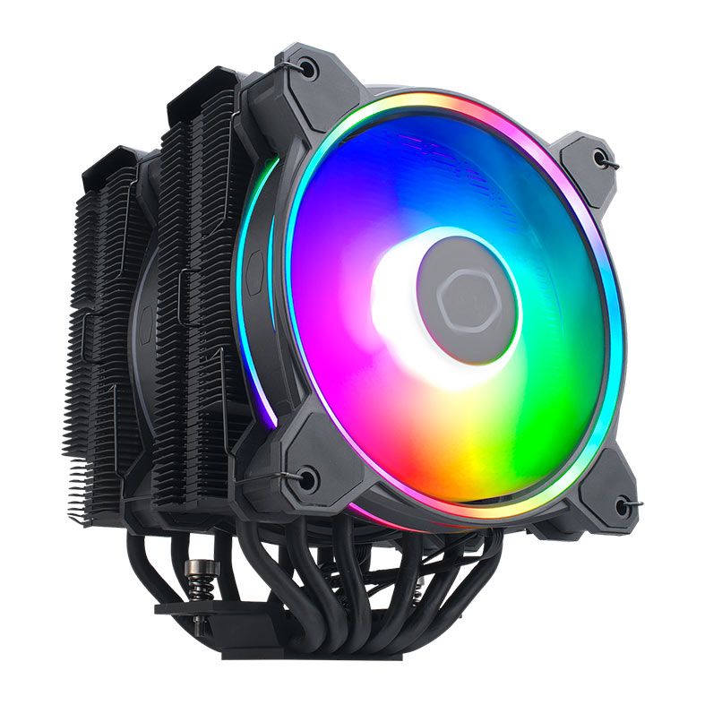 Cooler Para Processador Cooler Master Hyper 622 Halo Black, RGB, 120mm, Preto, RR-D6BB-20PA-R1