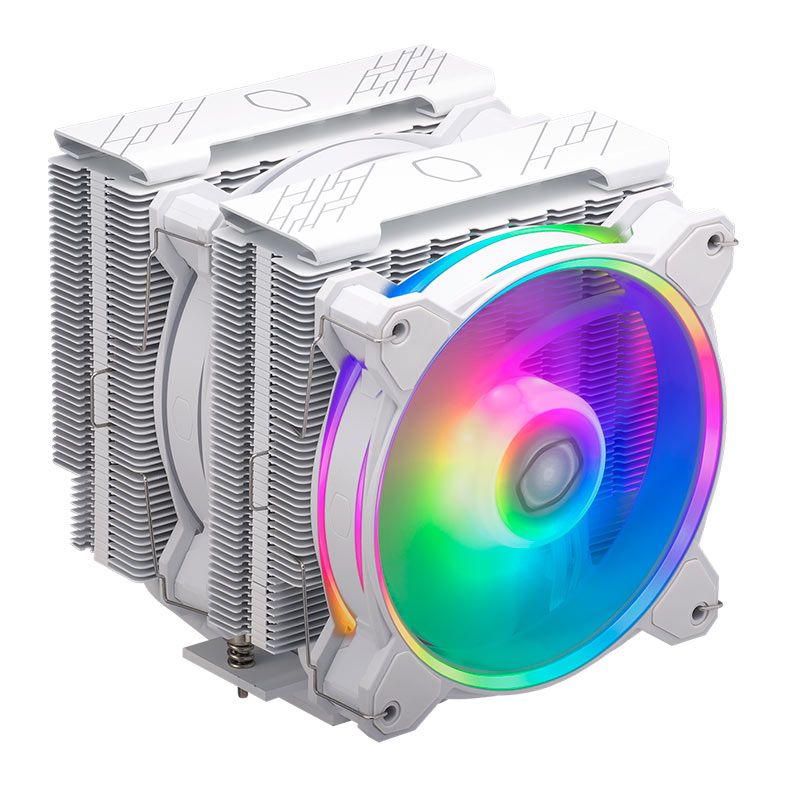 Cooler Para Processador Cooler Master Hyper 622 Halo White, RGB, 120mm, Branco, RR-D6WW-20PA-R1