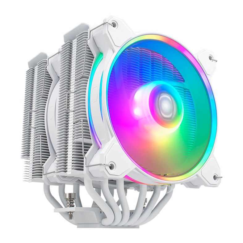 Cooler Para Processador Cooler Master Hyper 622 Halo White, RGB, 120mm, Branco, RR-D6WW-20PA-R1