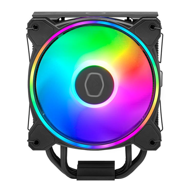 Cooler Para Processador Cooler Master Hyper 212 Halo Black, RGB, 120mm, Preto, RR-S4KK-20PA-R1