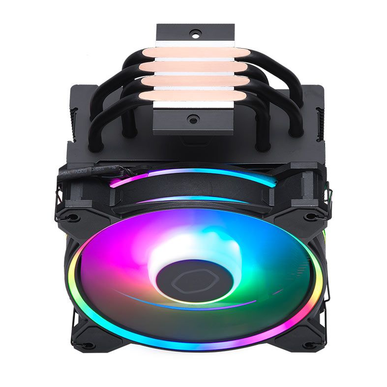 Cooler Para Processador Cooler Master Hyper 212 Halo Black, RGB, 120mm, Preto, RR-S4KK-20PA-R1