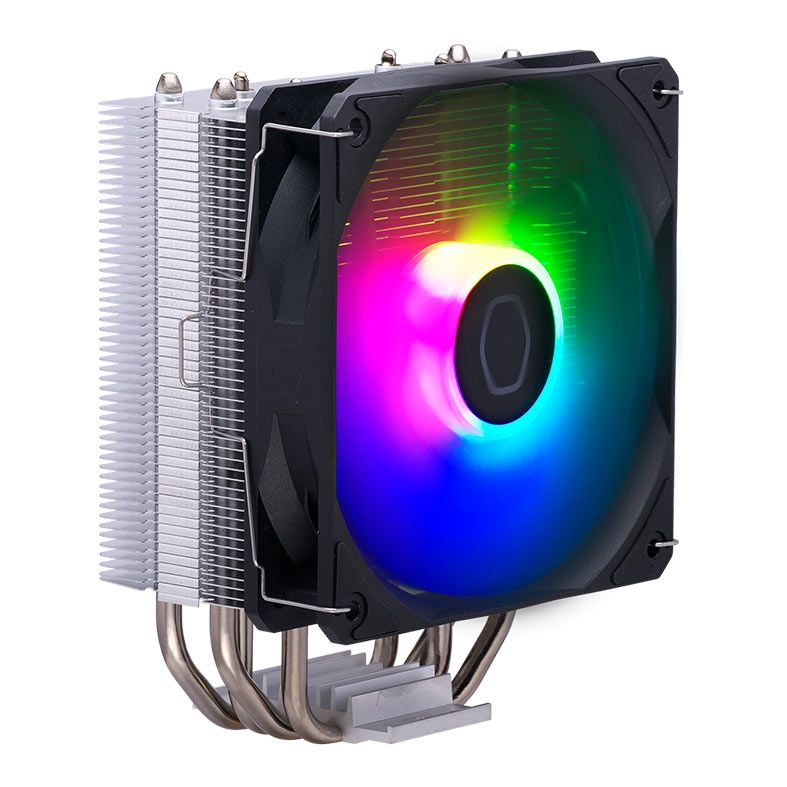 Cooler Para Processador Cooler Master Hyper 212 Spectrum V3, RGB, 120mm, Preto e Prata, RR-S4NA-17PA-R1
