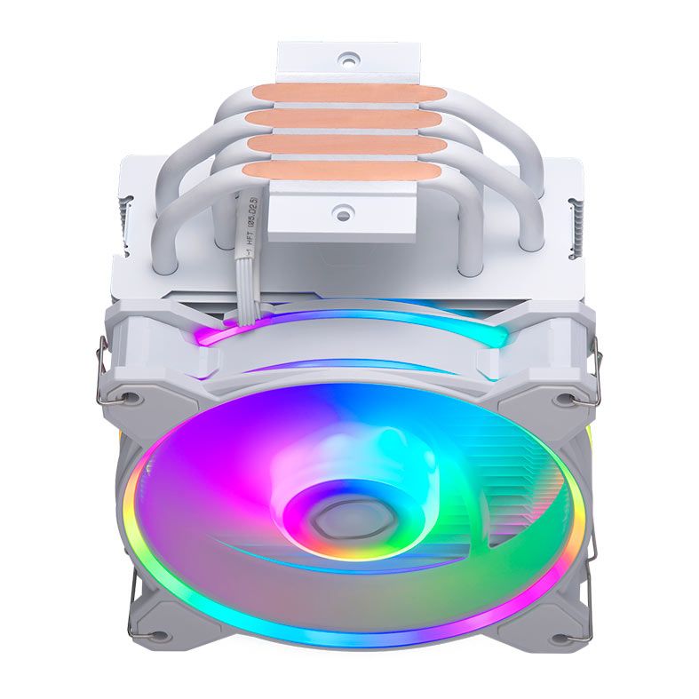 Cooler Para Processador Cooler Master Hyper 212 Halo White, RGB, 120mm, RR-S4WW-20PA-R1