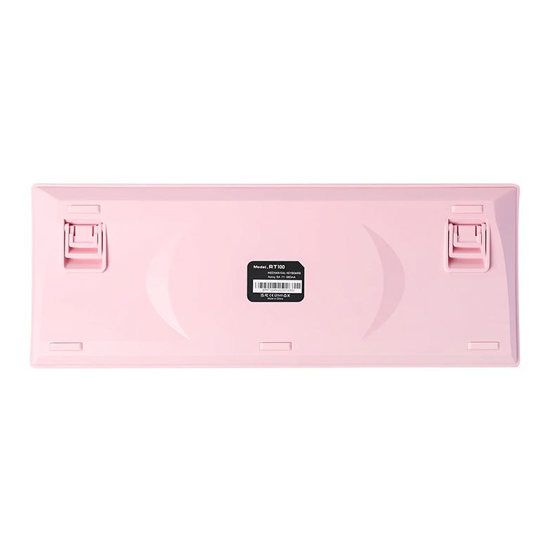Teclado Mecanico Epomaker RT100, ARGB, Switch Wisteria Tactile, Pink, RT100-PK-WSTC