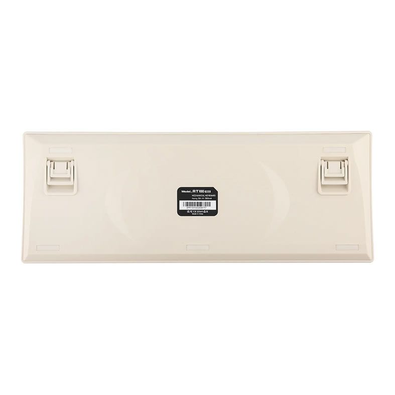 Teclado Mecanico Epomaker RT100, ARGB, Switch Wisteria Linear, Retro White, RT100-RTWH-WSLN