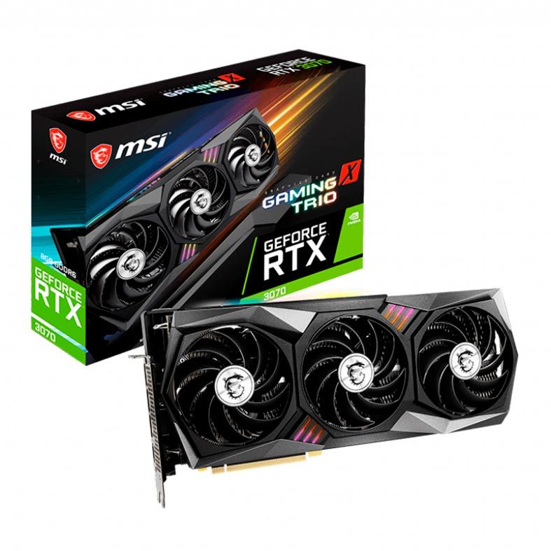 Placa de Video MSI GeForce RTX 3070 Gaming X Trio 8GB GDDR6 256-bit, 912-V390-006