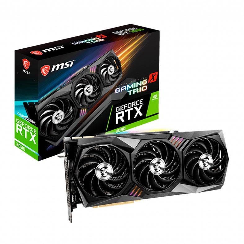 Placa de Video MSI GeForce RTX 3090 Gaming X Trio 24GB GDDR6X 384-bit, 912-V388-011