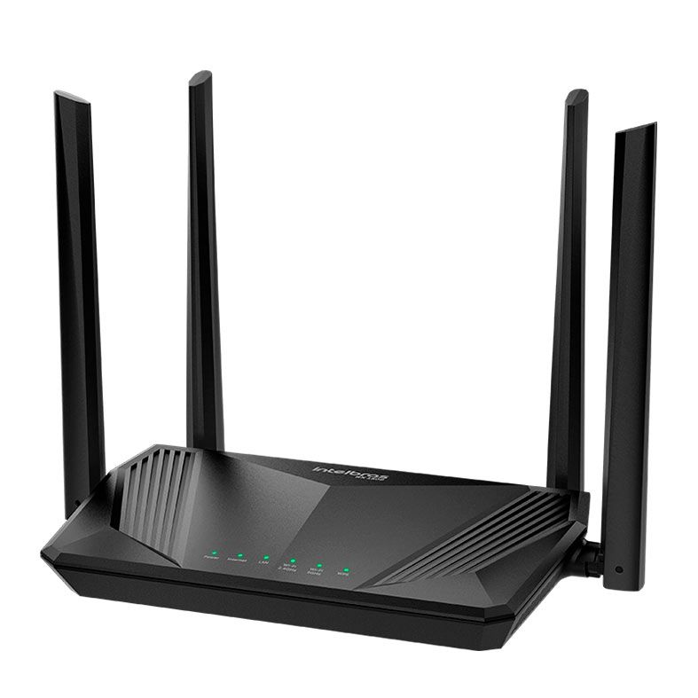Roteador Intelbras RX1500, Wireless Dual Band, 4 Antenas, Preto, RX-1500