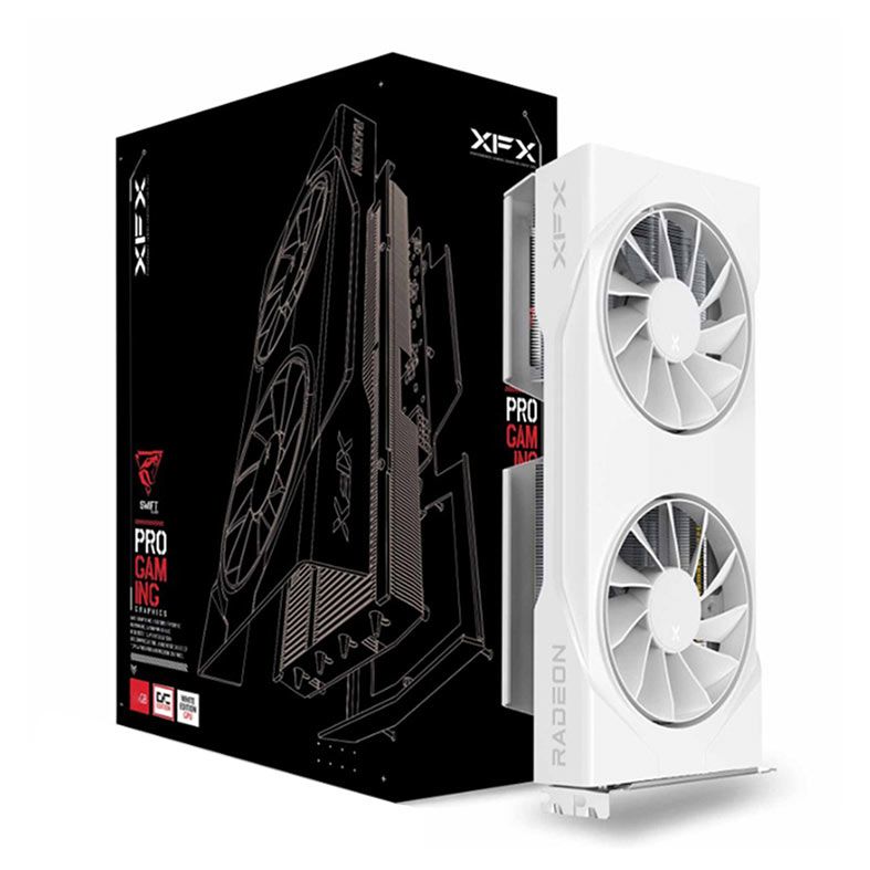Placa de Video XFX Radeon RX 9060 XT Gaming Edition OC White, 8GB, GDDR6, 128-bit, RX-96TSW8GWQ