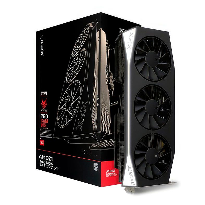 Placa de Video XFX Radeon RX 9070 XT Mercury, 16GB, GDDR6, 256-bit, RX-97TMERCB9