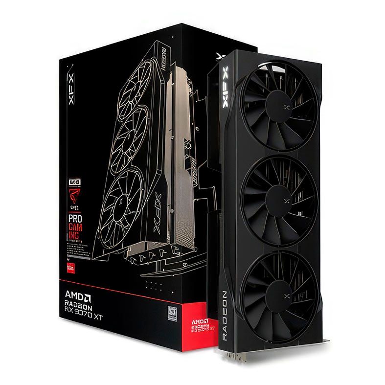 Placa de Video XFX Radeon RX 9070 XT Swift Triple Fan Gaming Edition, 16GB, GDDR6, 256-bit, RX-97TSWF3B9