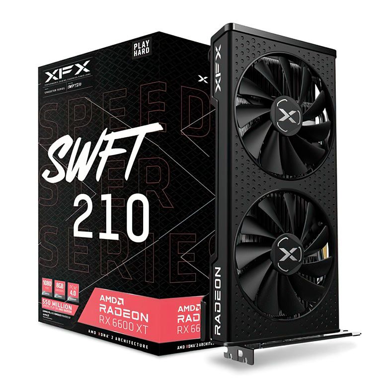 Placa de Video XFX Radeon RX 6600 XT, 8GB, GDDR6, 128-bit, RX-66XT8DFDQ
