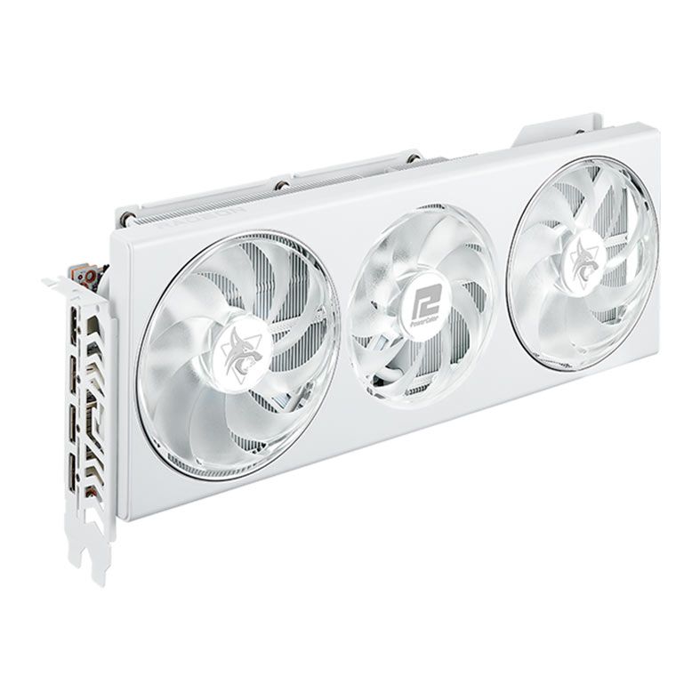 Placa de Video PowerColor Radeon RX 7800 XT Hellhound Spectral White, 16GB, GDDR6, 256-bit, RX7800XT-16G-L-OC-WHITE