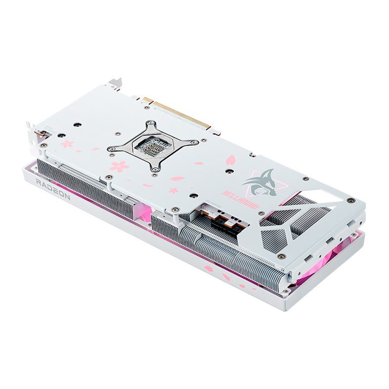 Placa de Video PowerColor Radeon RX 7800 XT Hellhound Sakura, 16GB, GDDR6, 256-bit, RX7800XT-16G-L-OC-SAKURA