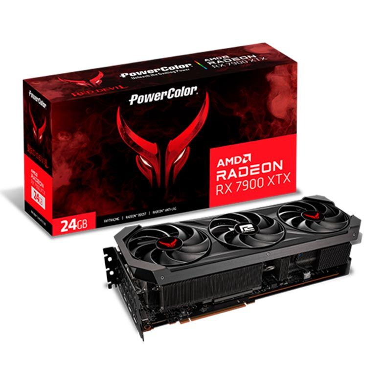 Placa de Video PowerColor Radeon RX 7900 XTX Red Devil OC, 24GB, GDDR6, 384-bit, RX7900XTX-24G-E/OC