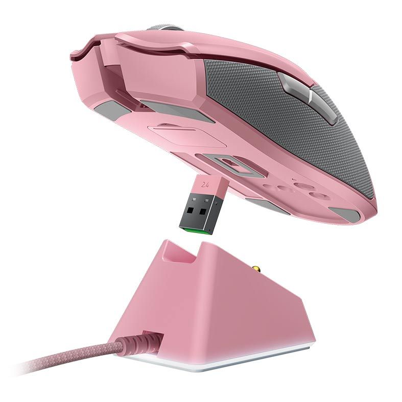 Mouse Gamer Razer Viper Ultimate Quartz Chroma 20000DPI Wireless Com Dock, RZ01-03050300-R3M1