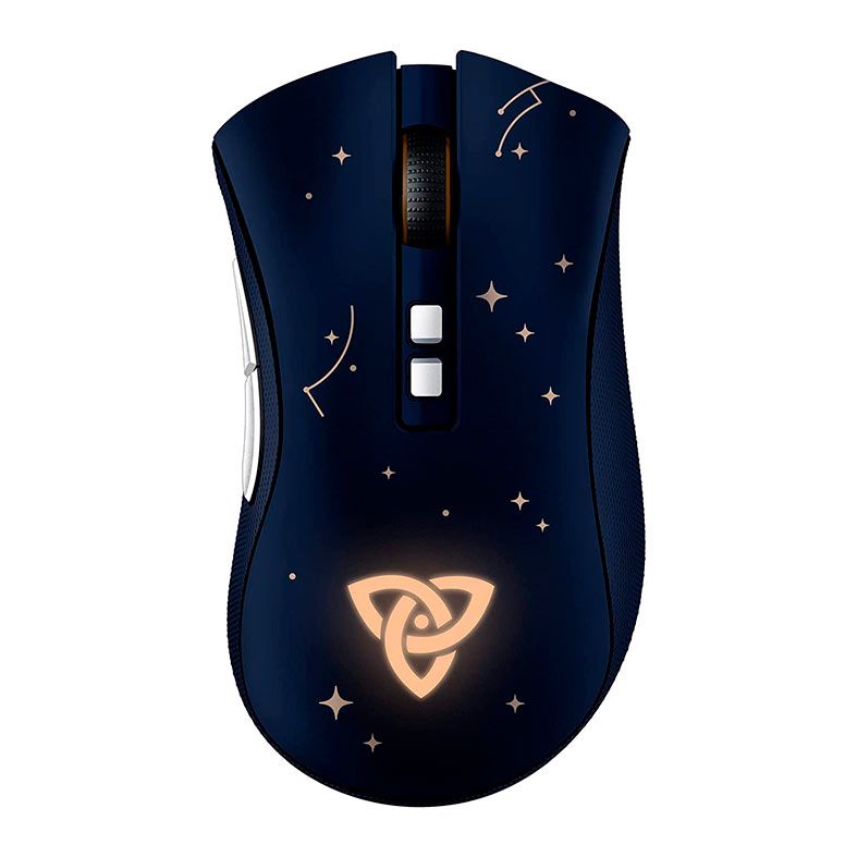 Mouse Gamer Razer Deathadder V2 PRO Genshin Impact, Wireless, 20000Dpi, 8 Botoes, Azul, RZ01-03350200-R3M1