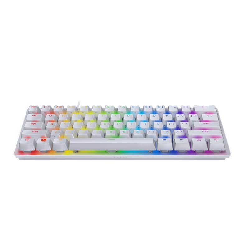 Teclado Mecanico Razer Huntsman Mini Mercury Chroma Opto-Mechanical Switch Red, RZ03-03390400-R3M1