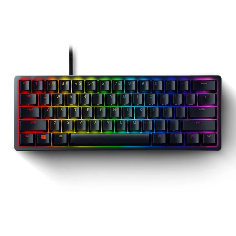 Teclado Mecanico Razer Huntsman Mini Chroma Opto-Mechanical Switch Purple, RZ03-03390100-R3M1
