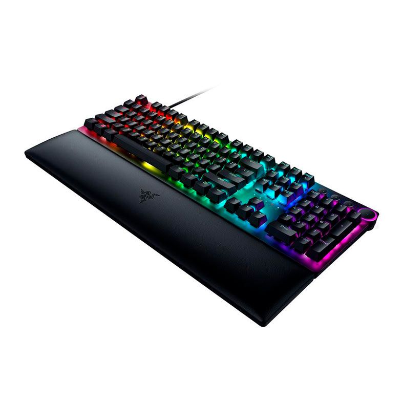Teclaco Optico Razer Huntsman V2, Chroma, US, Switch Razer Purple, Preto, RZ03-03930400-R3U1