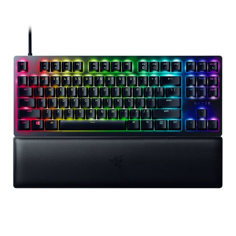 Teclaco Optico Razer Huntsman V2 Tenkeyless, Chroma, Switch Razer Purple, Preto, RZ03-03940400-R3U1