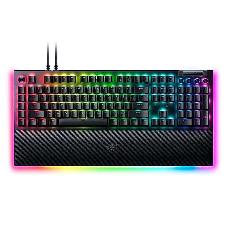 Teclado Mecanico Razer Blackwidow V4 PRO, RGB, Switch Verde, Preto, RZ03-04680200-R3U1