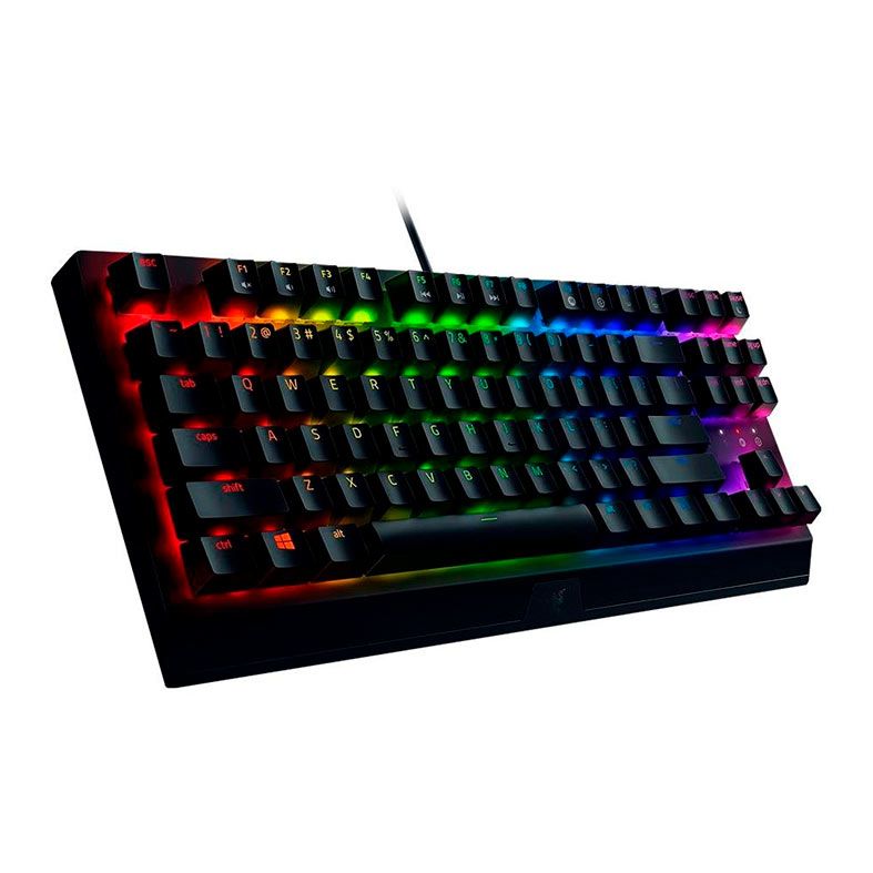 Teclado Mecanico Razer Blackwindow V3 Tenkeyless, RGB, Switch Amarelo, Preto, RZ0303491800