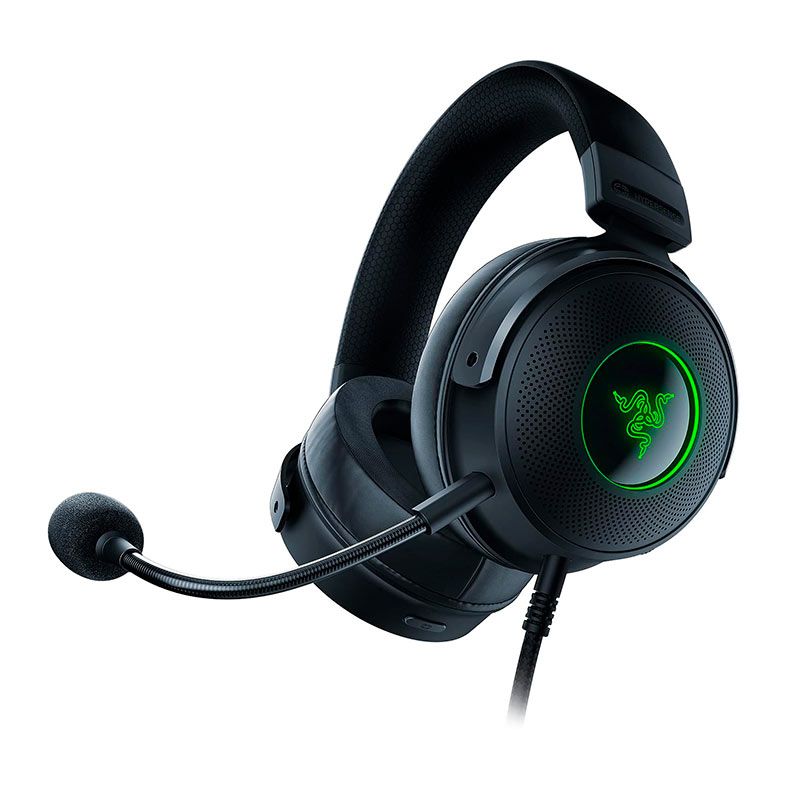 Headset Gamer Razer Kraken V3 Hypersense, RGB, Drivers 50mm, Preto, RZ04-03770100-R3U1
